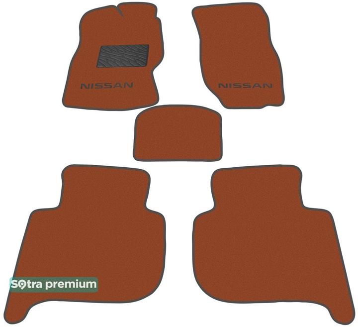 Sotra 00352-CH-TERRA Interior mats Sotra two-layer terracotta for Nissan Terrano ii / mistral (1993-2006), set 00352CHTERRA: Buy near me in Poland at 2407.PL - Good price!