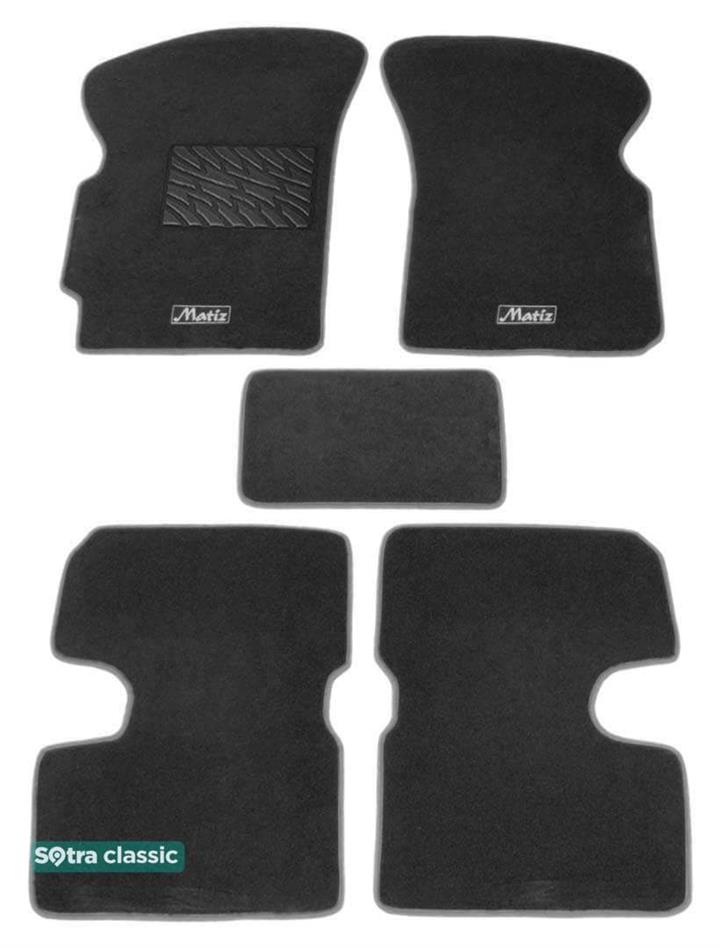 Sotra 00456-GD-GREY Interior mats Sotra two-layer gray for Daewoo Matiz (1998-2008), set 00456GDGREY: Buy near me in Poland at 2407.PL - Good price!