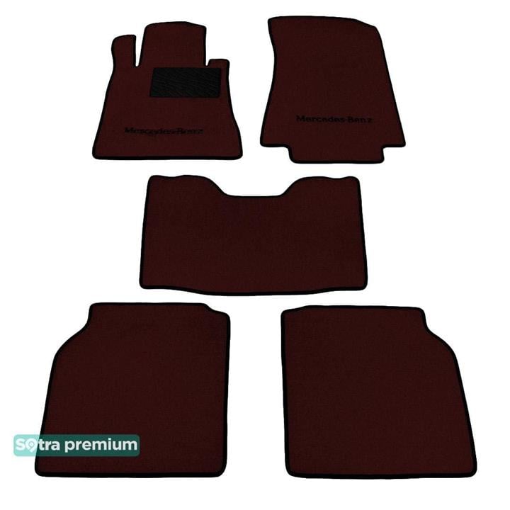 Sotra 00489-CH-CHOCO Interior mats Sotra two-layer brown for Mercedes S-class (1991-1998), set 00489CHCHOCO: Buy near me in Poland at 2407.PL - Good price!