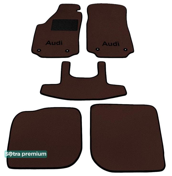 Sotra 00511-CH-CHOCO Interior mats Sotra two-layer brown for Audi A6 (1995-1997), set 00511CHCHOCO: Buy near me in Poland at 2407.PL - Good price!