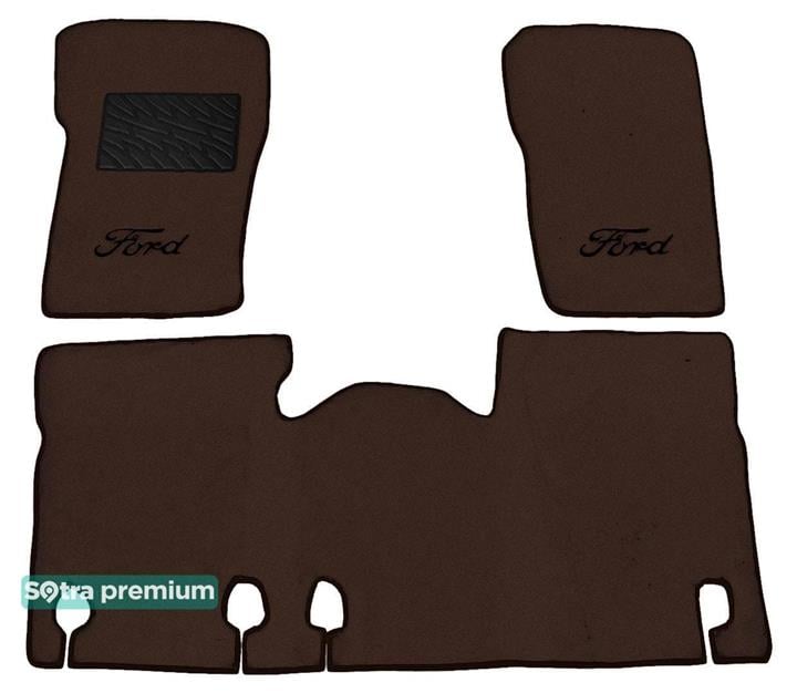 Sotra 00612-CH-CHOCO Interior mats Sotra two-layer brown for Ford Explorer (1995-2001), set 00612CHCHOCO: Buy near me in Poland at 2407.PL - Good price!
