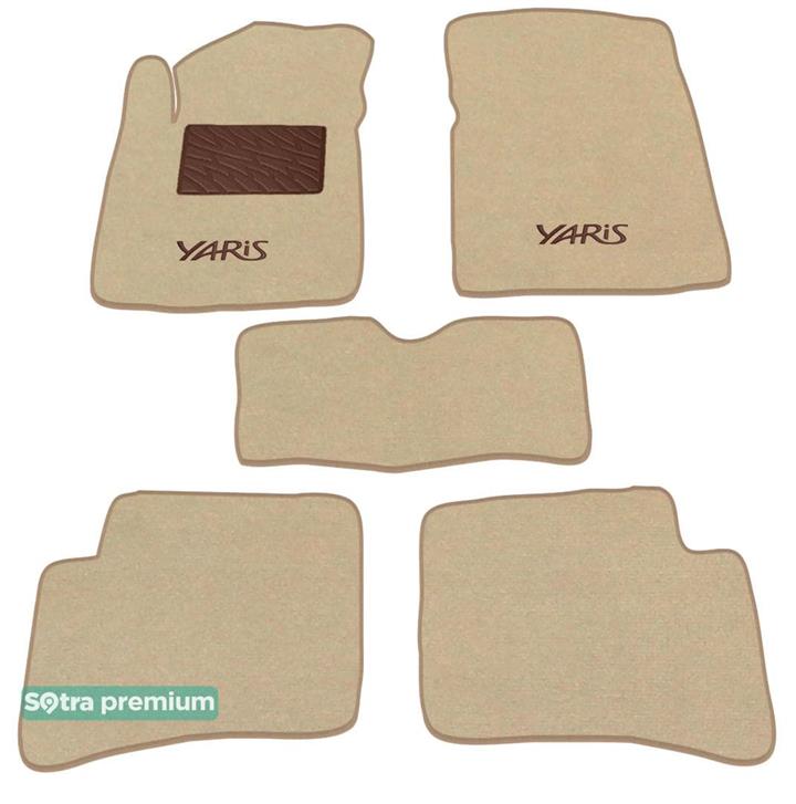 Sotra 00617-CH-BEIGE Interior mats Sotra two-layer beige for Toyota Yaris (1999-2005), set 00617CHBEIGE: Buy near me in Poland at 2407.PL - Good price!