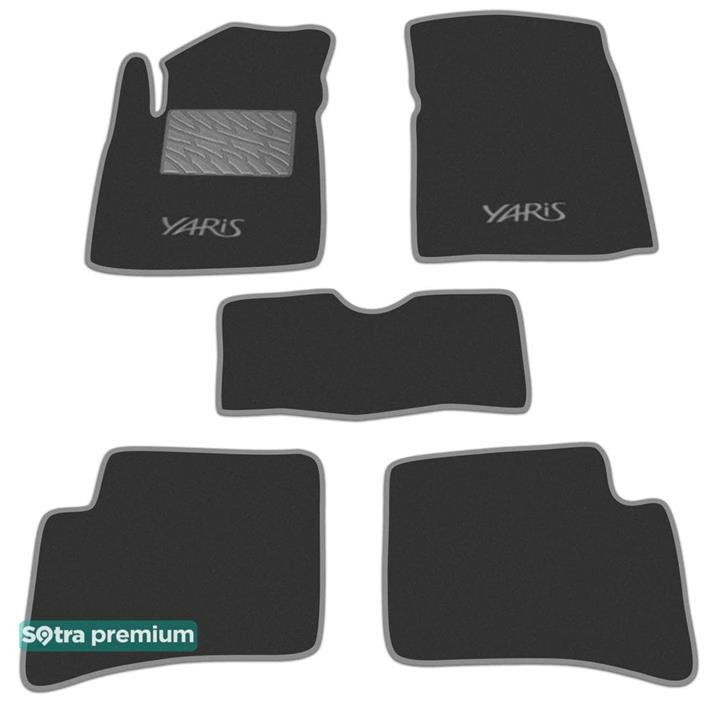 Sotra 00617-CH-GREY Interior mats Sotra two-layer gray for Toyota Yaris (1999-2005), set 00617CHGREY: Buy near me in Poland at 2407.PL - Good price!
