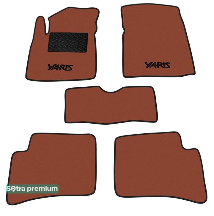 Sotra 00617-CH-TERRA Interior mats Sotra two-layer terracotta for Toyota Yaris (1999-2005), set 00617CHTERRA: Buy near me in Poland at 2407.PL - Good price!