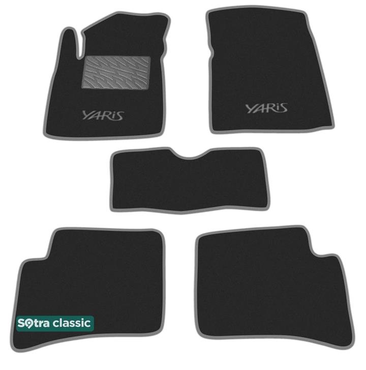 Sotra 00617-GD-GREY Interior mats Sotra two-layer gray for Toyota Yaris (1999-2005), set 00617GDGREY: Buy near me in Poland at 2407.PL - Good price!
