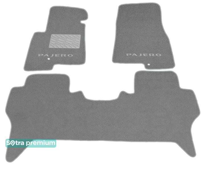 Sotra 00627-CH-GREY Interior mats Sotra two-layer gray for Mitsubishi Pajero (1999-2006), set 00627CHGREY: Buy near me in Poland at 2407.PL - Good price!