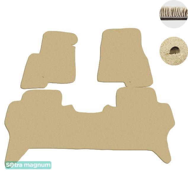 Sotra 00627-MG20-BEIGE Interior mats Sotra two-layer beige for Mitsubishi Pajero (1999-2006), set 00627MG20BEIGE: Buy near me in Poland at 2407.PL - Good price!