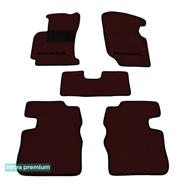 Sotra 00679-CH-CHOCO Interior mats Sotra two-layer brown for Honda Hr-v (1998-2006), set 00679CHCHOCO: Buy near me in Poland at 2407.PL - Good price!