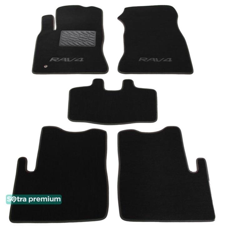 Sotra 00683-CH-BLACK Interior mats Sotra two-layer black for Toyota Rav4 (2000-2004), set 00683CHBLACK: Buy near me in Poland at 2407.PL - Good price!