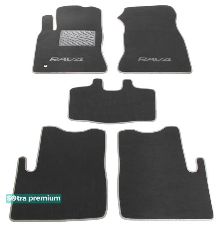 Sotra 00683-CH-GREY Interior mats Sotra two-layer gray for Toyota Rav4 (2000-2004), set 00683CHGREY: Buy near me in Poland at 2407.PL - Good price!
