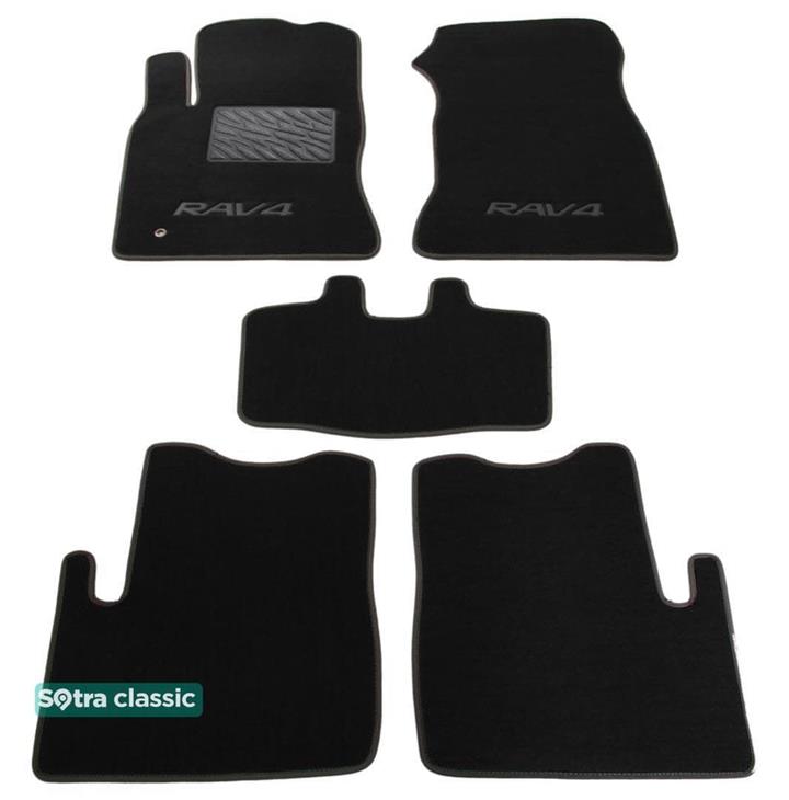 Sotra 00683-GD-BLACK Interior mats Sotra two-layer black for Toyota Rav4 (2000-2004), set 00683GDBLACK: Buy near me in Poland at 2407.PL - Good price!