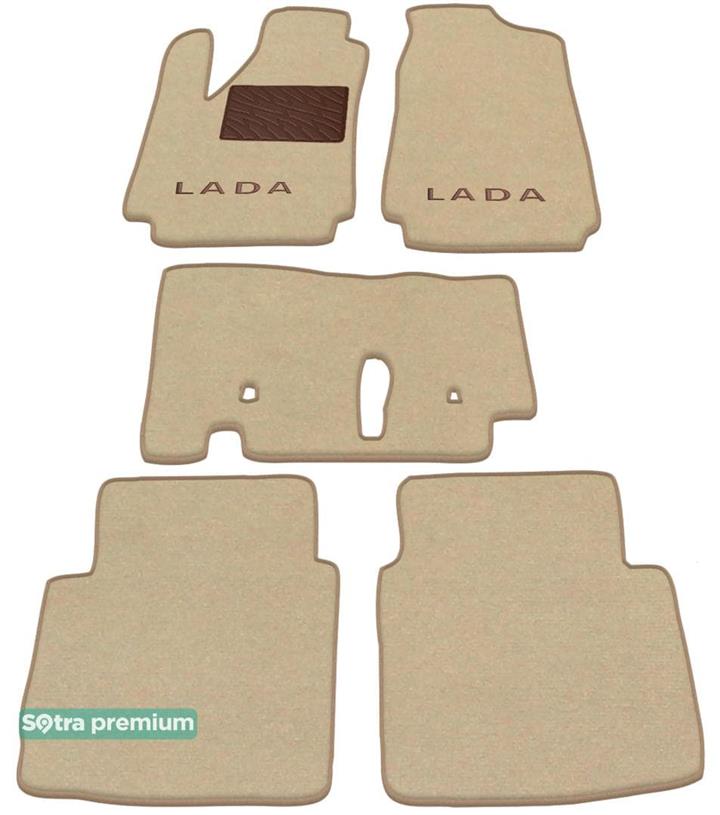 Sotra 00687-CH-BEIGE Interior mats Sotra two-layer beige for VAZ (Lada) 2121 niva (1977-), set 00687CHBEIGE: Buy near me in Poland at 2407.PL - Good price!