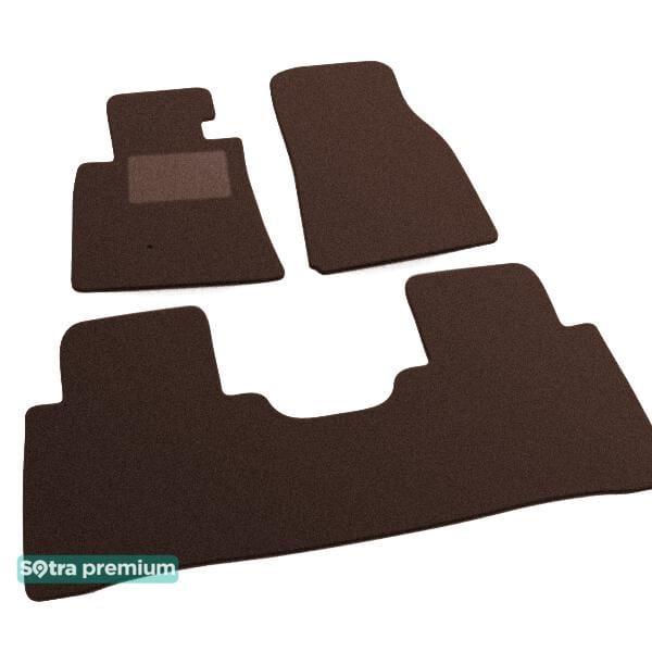 Sotra 00708-CH-CHOCO Interior mats Sotra two-layer brown for Mitsubishi Pajero (1999-2006), set 00708CHCHOCO: Buy near me in Poland at 2407.PL - Good price!