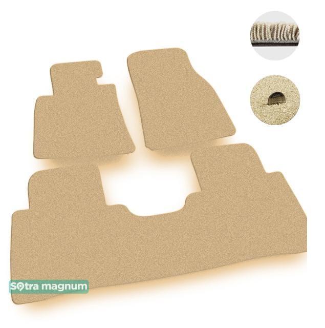 Sotra 00708-MG20-BEIGE Interior mats Sotra two-layer beige for Mitsubishi Pajero (1999-2006), set 00708MG20BEIGE: Buy near me in Poland at 2407.PL - Good price!