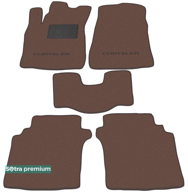 Sotra 00724-CH-CHOCO Interior mats Sotra two-layer brown for Chrysler Stratus (1996-2000), set 00724CHCHOCO: Buy near me in Poland at 2407.PL - Good price!