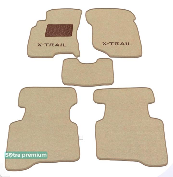 Sotra 00750-CH-BEIGE Interior mats Sotra two-layer beige for Nissan X-trail (2001-2007), set 00750CHBEIGE: Buy near me in Poland at 2407.PL - Good price!