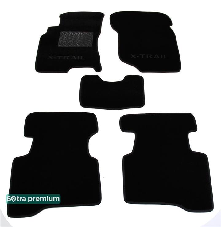 Sotra 00750-CH-BLACK Interior mats Sotra two-layer black for Nissan X-trail (2001-2007), set 00750CHBLACK: Buy near me in Poland at 2407.PL - Good price!