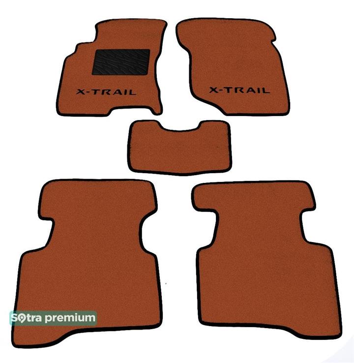 Sotra 00750-CH-TERRA Interior mats Sotra two-layer terracotta for Nissan X-trail (2001-2007), set 00750CHTERRA: Buy near me in Poland at 2407.PL - Good price!