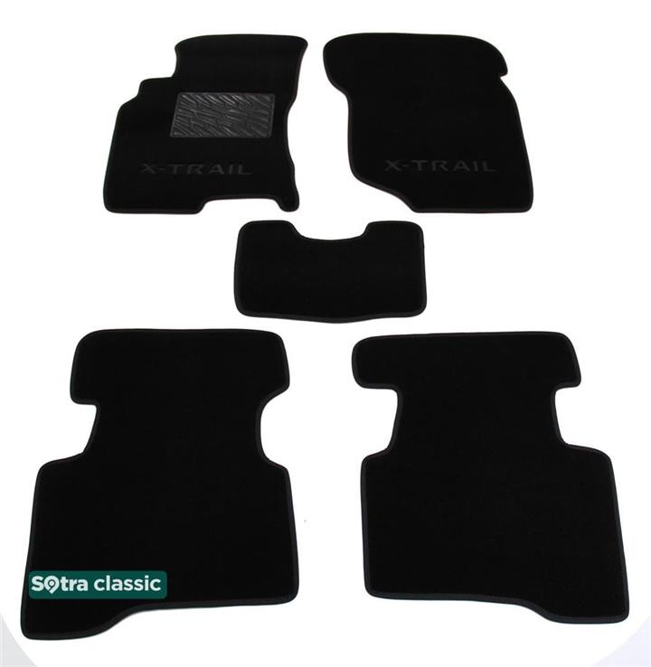 Sotra 00750-GD-BLACK Interior mats Sotra two-layer black for Nissan X-trail (2001-2007), set 00750GDBLACK: Buy near me in Poland at 2407.PL - Good price!