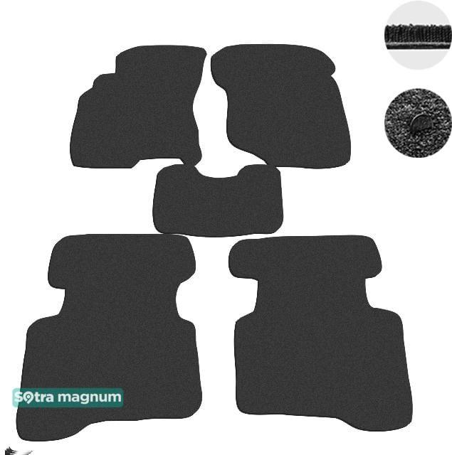 Sotra 00750-MG15-BLACK Interior mats Sotra two-layer black for Nissan X-trail (2001-2007), set 00750MG15BLACK: Buy near me in Poland at 2407.PL - Good price!