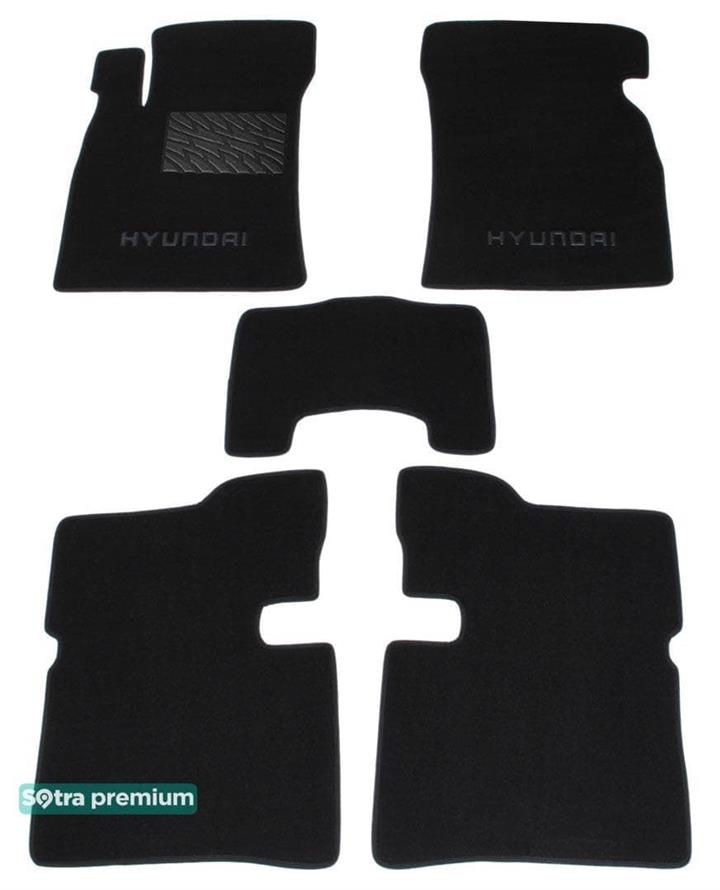 Sotra 00754-CH-BLACK Interior mats Sotra two-layer black for Hyundai Sonata (2001-2005), set 00754CHBLACK: Buy near me in Poland at 2407.PL - Good price!