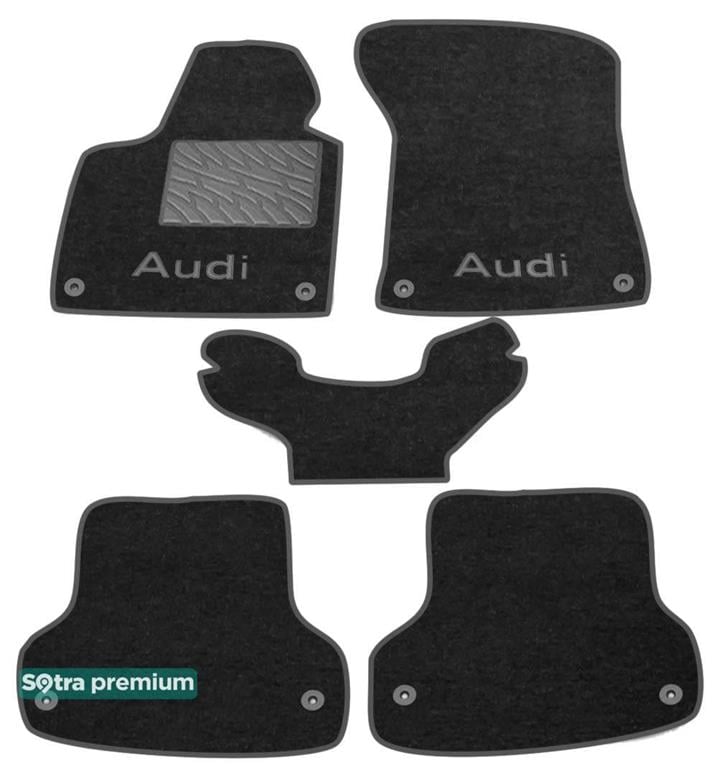 Sotra 00763-CH-BLACK Interior mats Sotra two-layer black for Audi A3 (1996-2003), set 00763CHBLACK: Buy near me in Poland at 2407.PL - Good price!