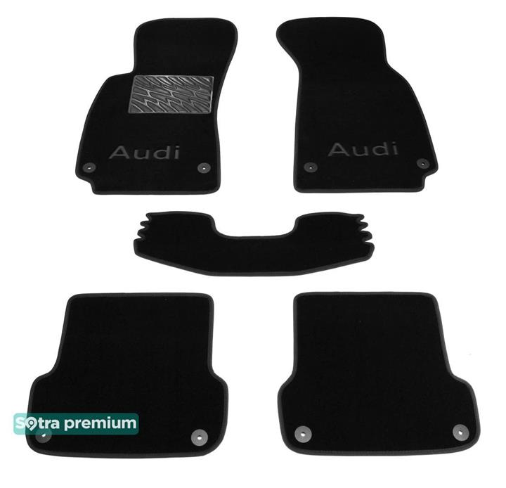 Sotra 00768-CH-BLACK Interior mats Sotra two-layer black for Audi A4 (2000-2004), set 00768CHBLACK: Buy near me in Poland at 2407.PL - Good price!