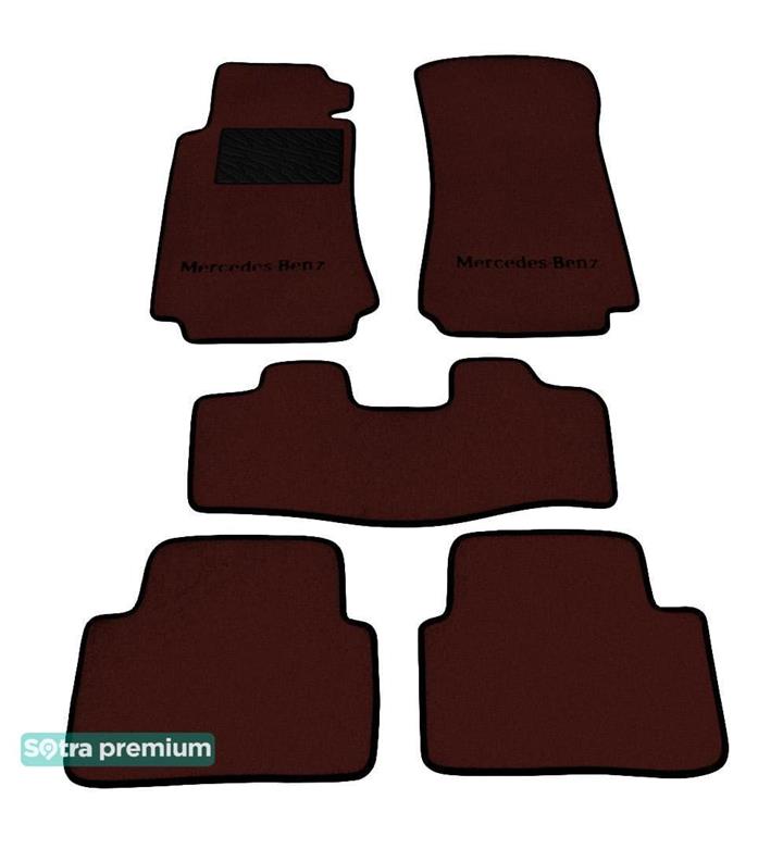 Sotra 00789-CH-CHOCO Interior mats Sotra two-layer brown for Mercedes C-class (2000-2006), set 00789CHCHOCO: Buy near me in Poland at 2407.PL - Good price!