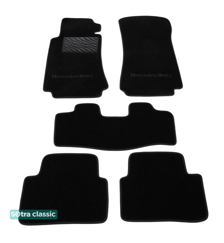 Sotra 00789-GD-BLACK Interior mats Sotra two-layer black for Mercedes C-class (2000-2006), set 00789GDBLACK: Buy near me in Poland at 2407.PL - Good price!