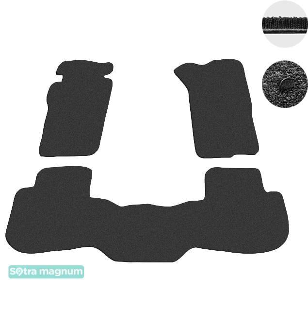 Sotra 00838-MG15-BLACK Interior mats Sotra two-layer black for Nissan Patrol (1990-1997), set 00838MG15BLACK: Buy near me at 2407.PL in Poland at an Affordable price!