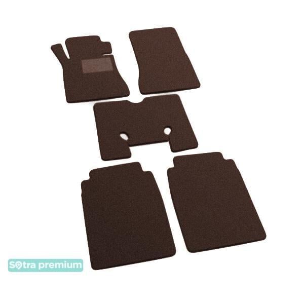 Sotra 00843-CH-CHOCO Interior mats Sotra two-layer brown for Mercedes S-class (1979-1992), set 00843CHCHOCO: Buy near me in Poland at 2407.PL - Good price!