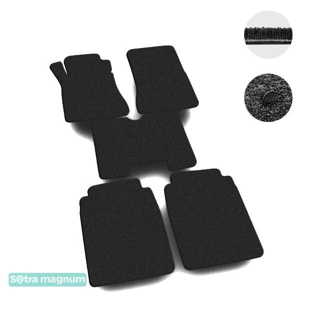 Sotra 00843-MG15-BLACK Interior mats Sotra two-layer black for Mercedes S-class (1979-1992), set 00843MG15BLACK: Buy near me in Poland at 2407.PL - Good price!