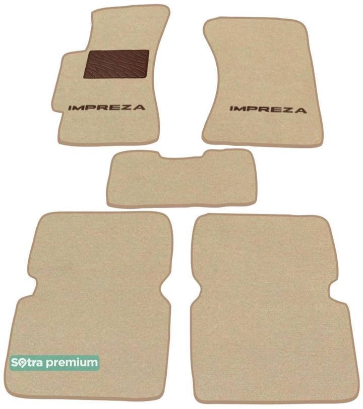 Sotra 00855-CH-BEIGE Interior mats Sotra two-layer beige for Subaru Impreza (2000-2007), set 00855CHBEIGE: Buy near me in Poland at 2407.PL - Good price!