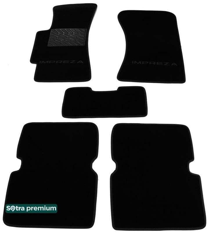 Sotra 00855-CH-BLACK Interior mats Sotra two-layer black for Subaru Impreza (2000-2007), set 00855CHBLACK: Buy near me in Poland at 2407.PL - Good price!