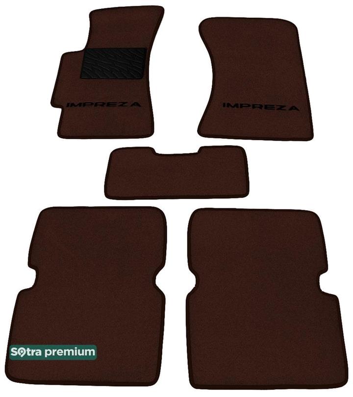 Sotra 00855-CH-CHOCO Interior mats Sotra two-layer brown for Subaru Impreza (2000-2007), set 00855CHCHOCO: Buy near me in Poland at 2407.PL - Good price!
