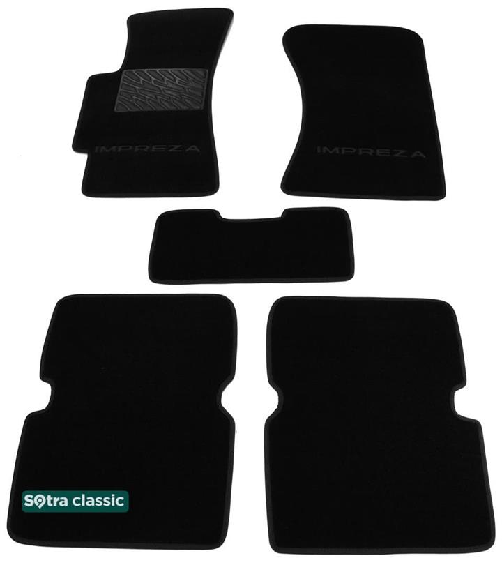 Sotra 00855-GD-BLACK Interior mats Sotra two-layer black for Subaru Impreza (2000-2007), set 00855GDBLACK: Buy near me in Poland at 2407.PL - Good price!