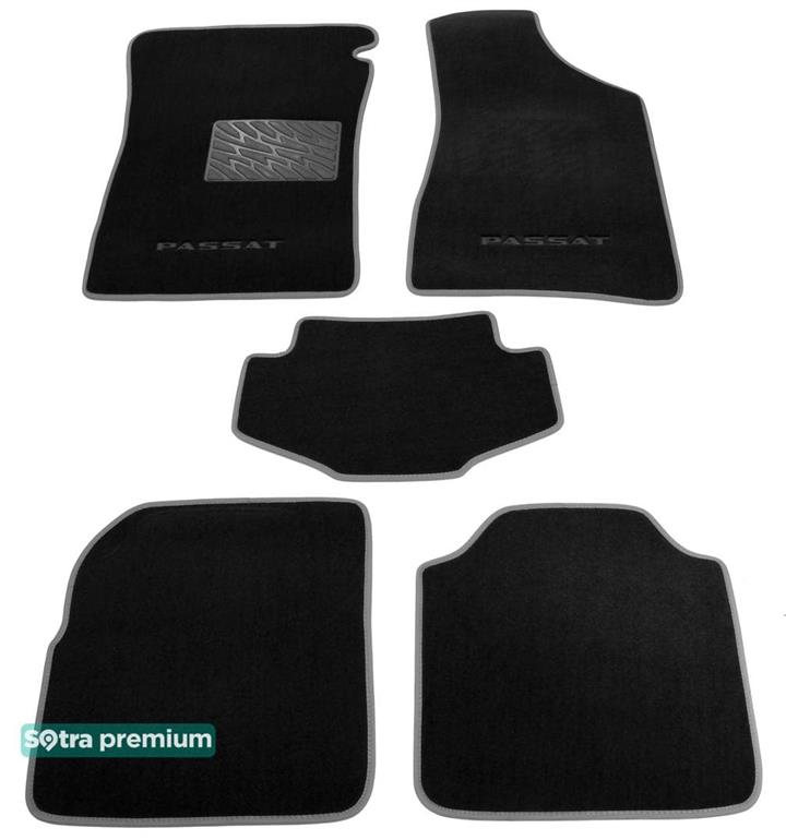 Sotra 00872-CH-BLACK Коврики салона Sotra двухслойные черные для Volkswagen Passat (1993-1996), комплект 00872CHBLACK: Отличная цена - Купить в Польше на 2407.PL!