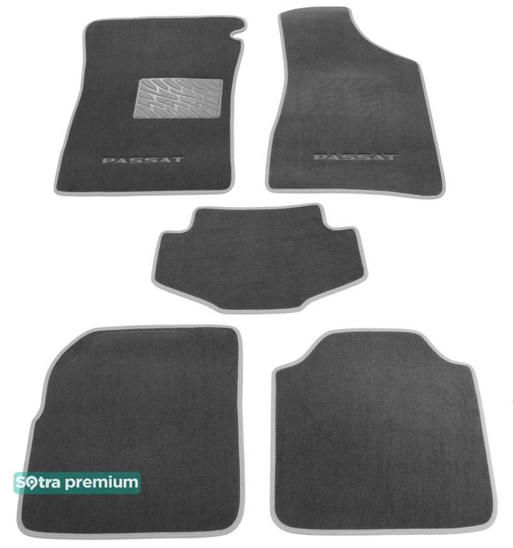 Sotra 00872-CH-GREY Interior mats Sotra two-layer gray for Volkswagen Passat (1993-1996), set 00872CHGREY: Buy near me in Poland at 2407.PL - Good price!
