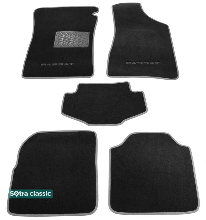 Sotra 00872-GD-BLACK Interior mats Sotra two-layer black for Volkswagen Passat (1993-1996), set 00872GDBLACK: Buy near me in Poland at 2407.PL - Good price!