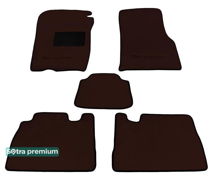 Sotra 00889-CH-CHOCO Interior mats Sotra two-layer brown for Mercedes M-class (1998-2005), set 00889CHCHOCO: Buy near me in Poland at 2407.PL - Good price!