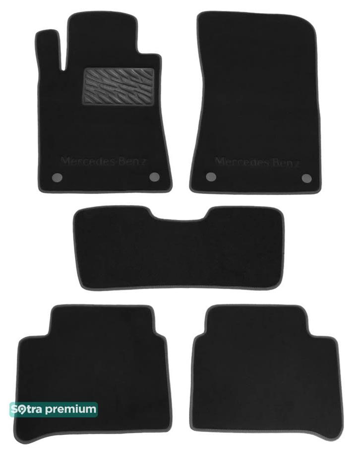 Sotra 00894-CH-BLACK Interior mats Sotra two-layer black for Mercedes E-class (2002-2009), set 00894CHBLACK: Buy near me in Poland at 2407.PL - Good price!