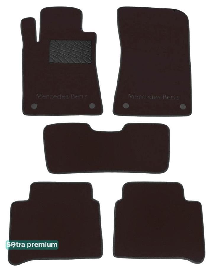 Sotra 00894-CH-CHOCO Interior mats Sotra two-layer brown for Mercedes E-class (2002-2009), set 00894CHCHOCO: Buy near me in Poland at 2407.PL - Good price!