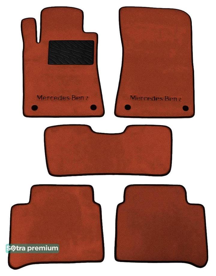 Sotra 00894-CH-TERRA Interior mats Sotra two-layer terracotta for Mercedes E-class (2002-2009), set 00894CHTERRA: Buy near me in Poland at 2407.PL - Good price!