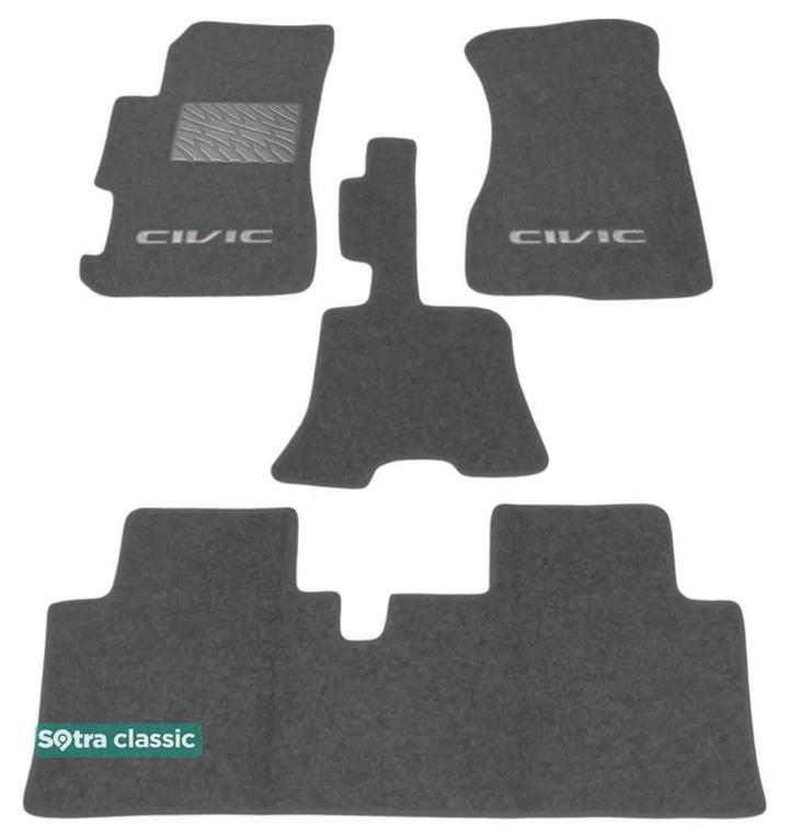 Sotra 00919-GD-GREY Interior mats Sotra two-layer gray for Honda Civic (2001-2004), set 00919GDGREY: Buy near me at 2407.PL in Poland at an Affordable price!