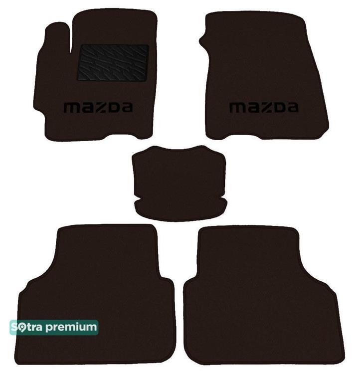 Sotra 00928-CH-CHOCO Interior mats Sotra two-layer brown for Mazda 5 / premacy (1999-2004), set 00928CHCHOCO: Buy near me at 2407.PL in Poland at an Affordable price!