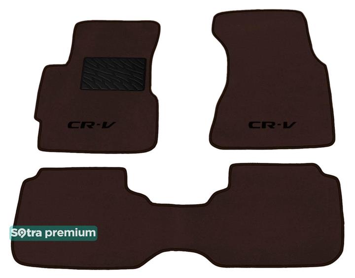 Sotra 00941-CH-CHOCO Interior mats Sotra two-layer brown for Honda Cr-v (2002-2006), set 00941CHCHOCO: Buy near me in Poland at 2407.PL - Good price!