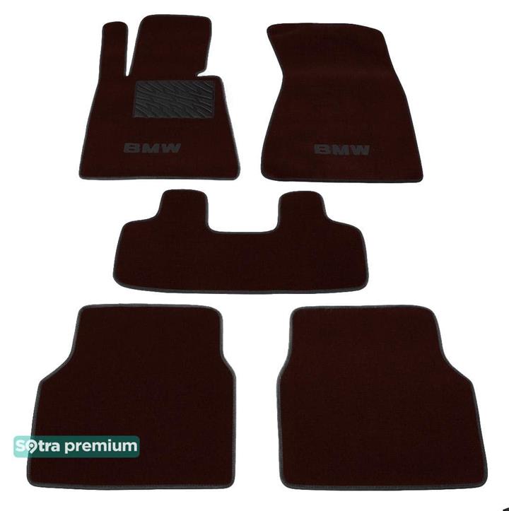 Sotra 00989-CH-CHOCO Interior mats Sotra two-layer brown for BMW 7-series (2002-2008), set 00989CHCHOCO: Buy near me in Poland at 2407.PL - Good price!