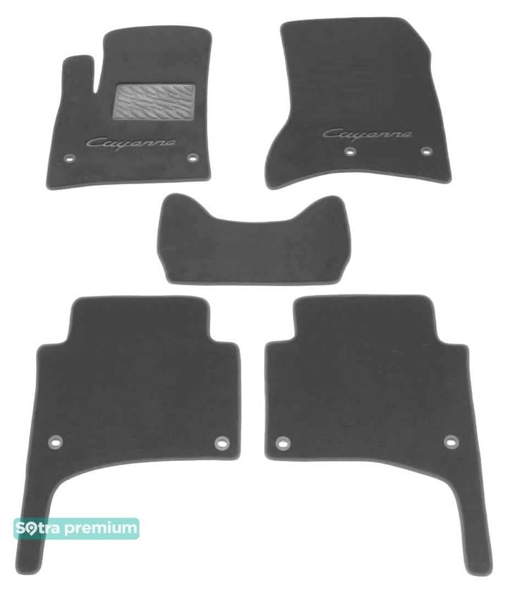 Sotra 01012-CH-GREY Interior mats Sotra two-layer gray for Porsche Cayenne (2002-2010), set 01012CHGREY: Buy near me in Poland at 2407.PL - Good price!