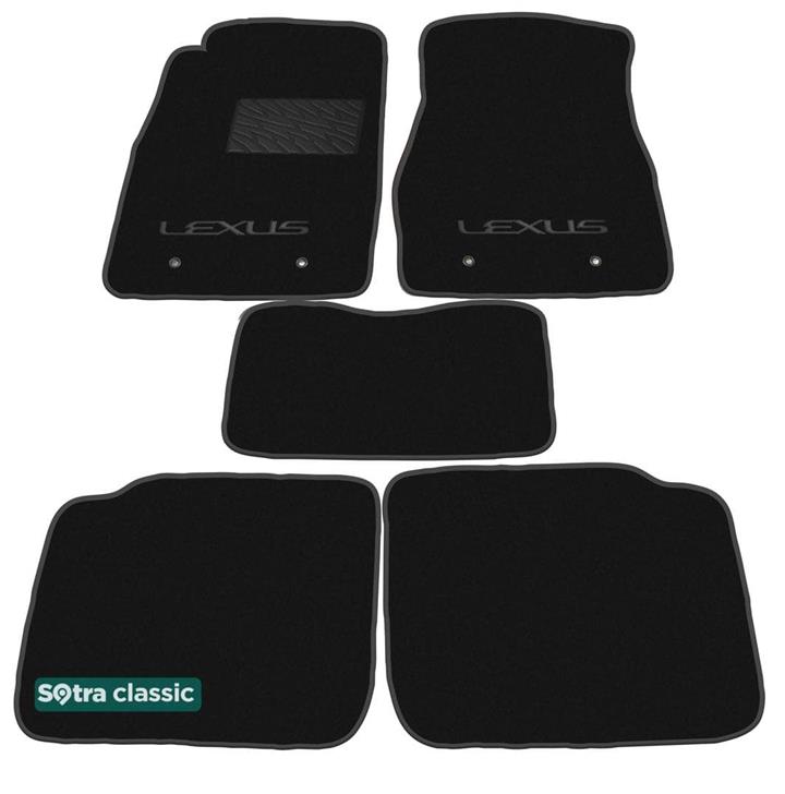 Sotra 01046-GD-BLACK Interior mats Sotra two-layer black for Lexus Es (2001-2006), set 01046GDBLACK: Buy near me at 2407.PL in Poland at an Affordable price!