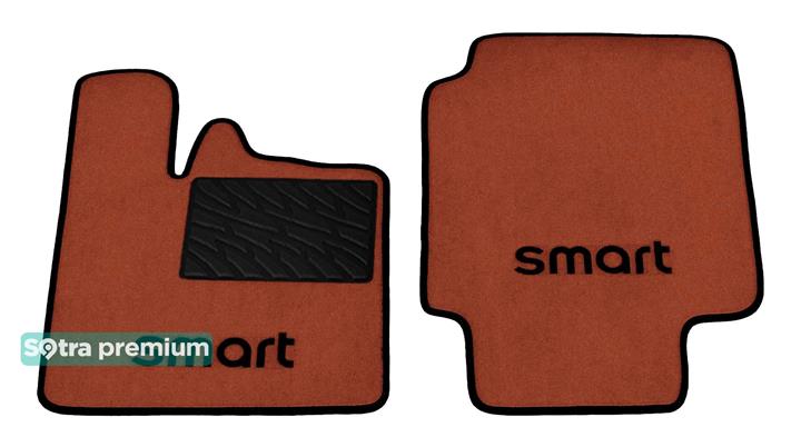 Sotra 01056-6-CH-TERRA Interior mats Sotra two-layer terracotta for Smart Fortwo (1998-2006), set 010566CHTERRA: Buy near me at 2407.PL in Poland at an Affordable price!